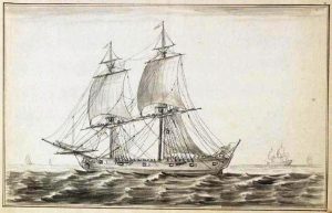 le snow corsaire le sirionne en 1745