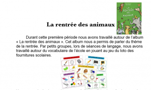 rentrée des animaux